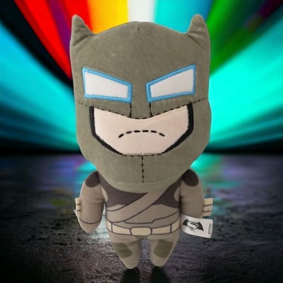 Batman VS Superman Armored Plush Phunny Kid Robot Loot Crate Gray Stuffed Toy - Picture 15 of 16